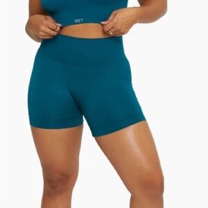 Set Active Sculpt Bike Shorts Blue